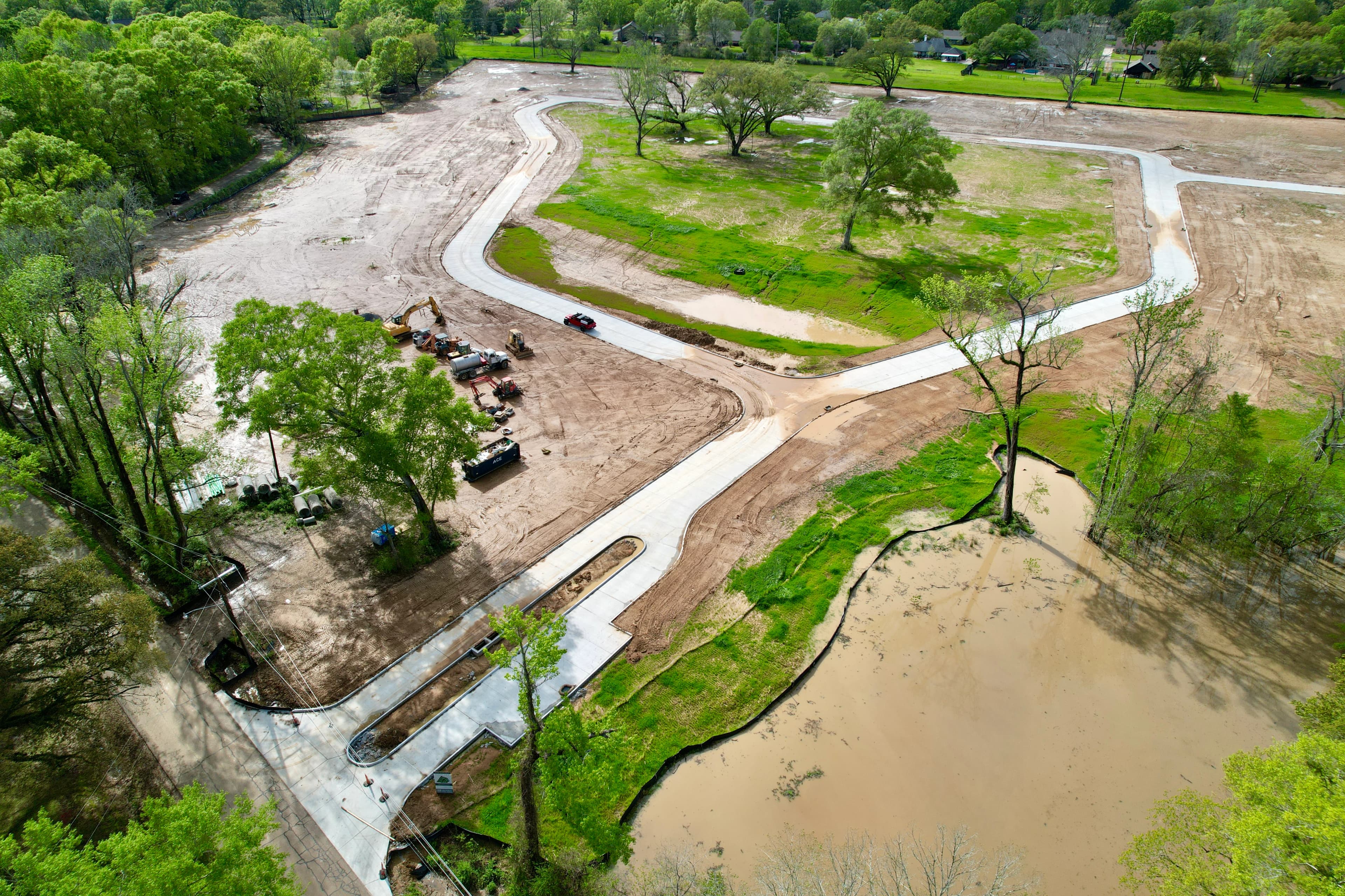 Foundation and base construction